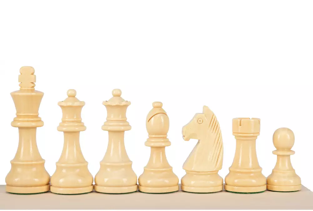 Zestaw szachowy | Figury szachowe German 5+ | Król 98 mm | Szachownica zwijana Mahoniowa